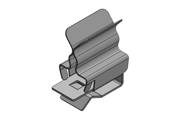 EMC Shield Clamps for 10 × 3 mm Bus Bar, Pluggable EMC Shield Clamps for 10 × 3 mm Bus Bar, Pluggable